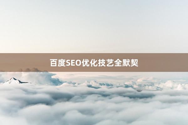 百度SEO优化技艺全默契